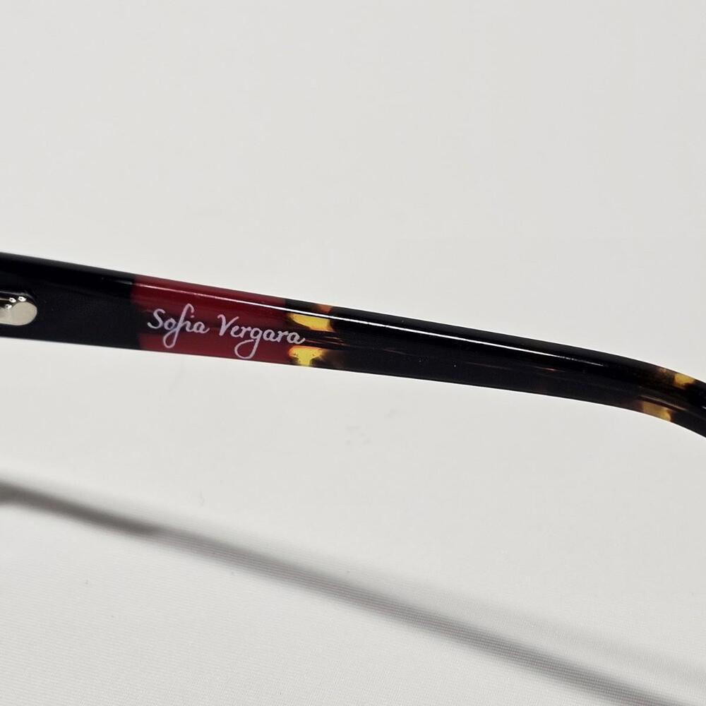 Sofia Vergara Stefani Eyeglasses Frames Womens Brown Tortiose 49-16-135 - Picture 6 of 11